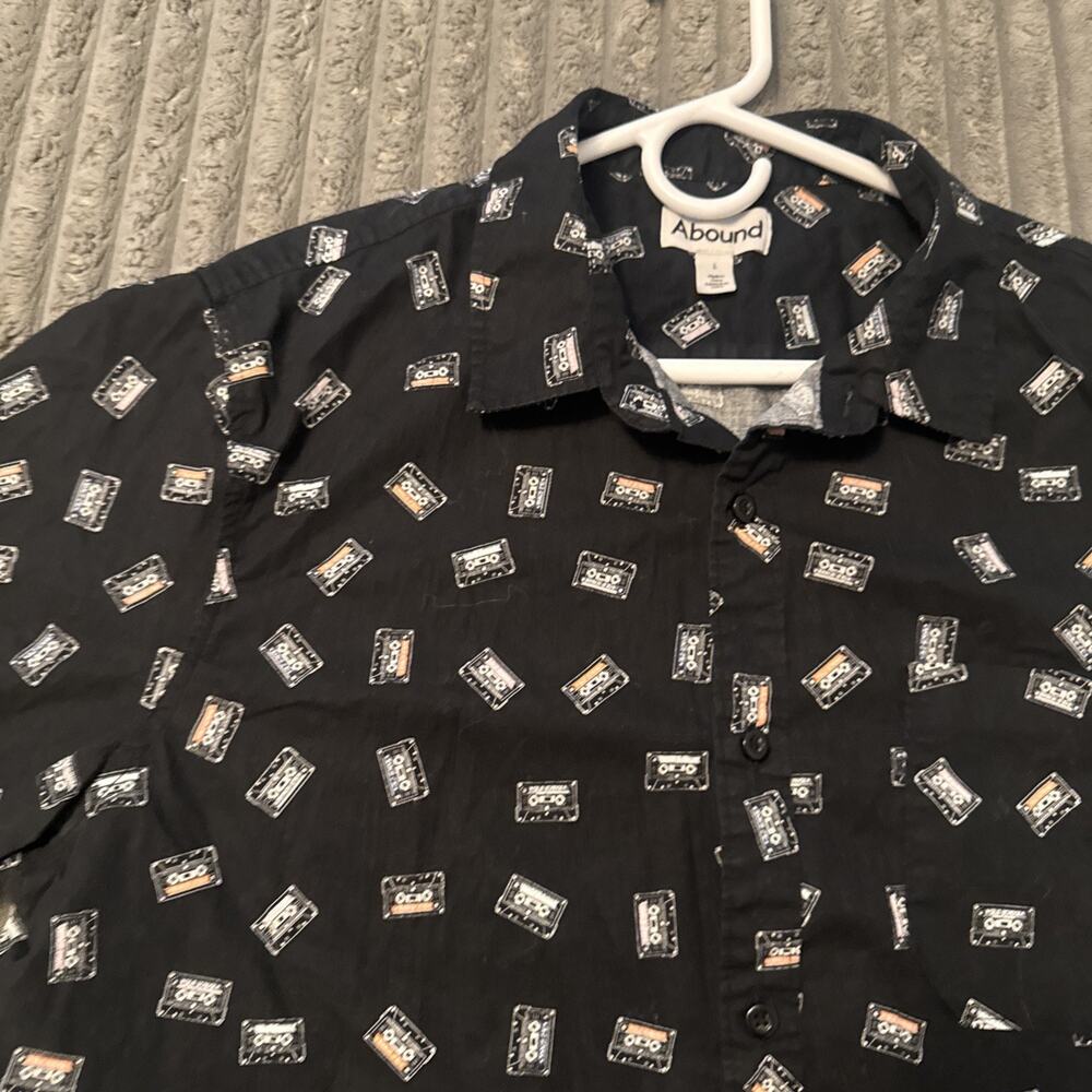 Abound Button Up Short Sleeve Shirt Men’s Size L - Picture 5 of 14
